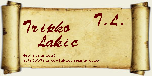 Tripko Lakić vizit kartica